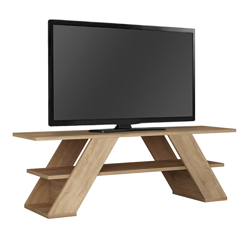 Farfalla Megapap melamine TV furniture in oak color 120x33,5x40cm.
