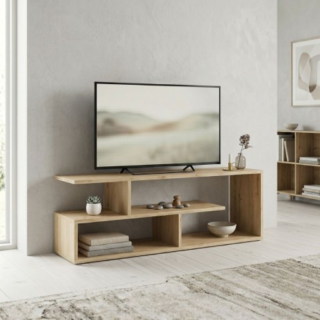 Forever Megapap melamine tv stand in oak color 120x30x40cm.