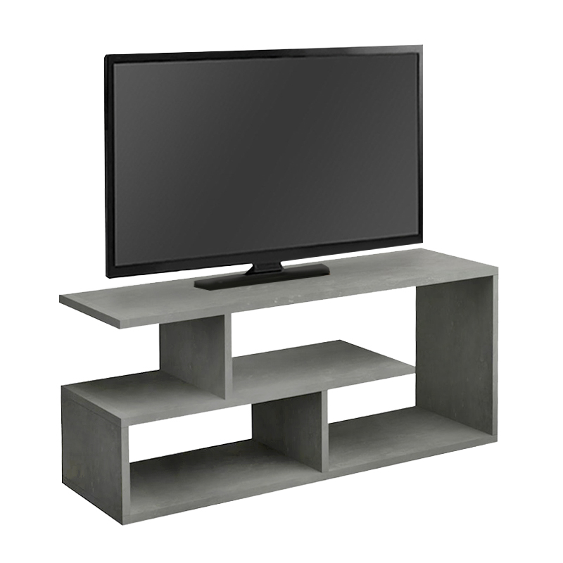 Forever Megapap melamine tv stand in concrete grey color 100x30x40cm.