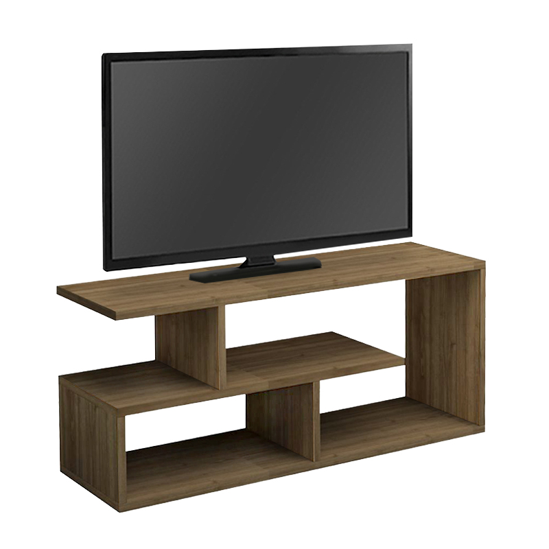 Forever Megapap melamine tv stand in walnut color 100x30x40cm.