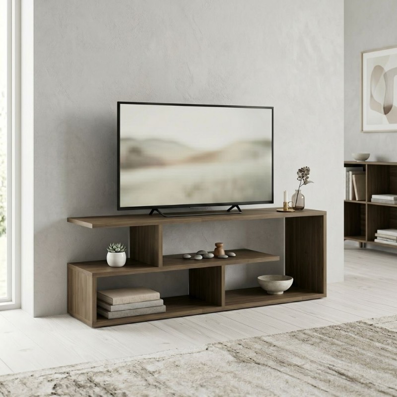 Forever Megapap melamine tv stand in walnut color 120x30x40cm.