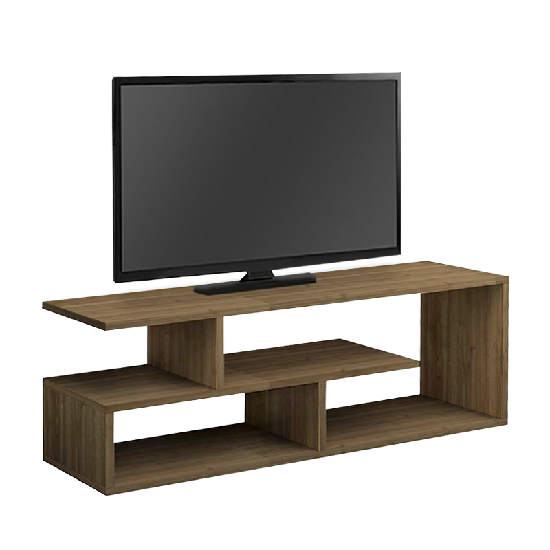 Forever Megapap melamine tv stand in walnut color 120x30x40cm.