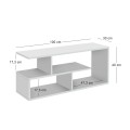 Έπιπλο τηλεόρασης Forever Megapap χρώμα λευκό 100x30x40cm.