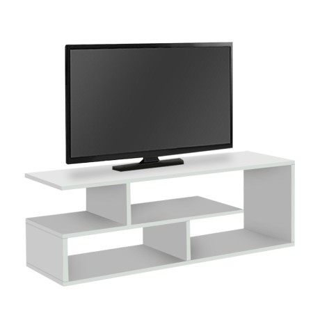 Έπιπλο τηλεόρασης Forever Megapap χρώμα λευκό 120x30x40cm.