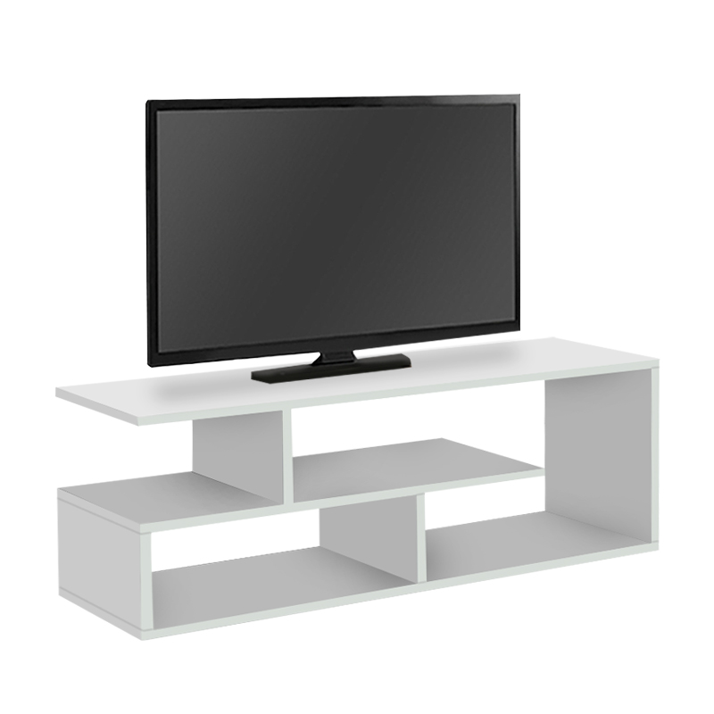 Forever Megapap melamine tv stand in white color 120x30x40cm.