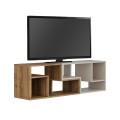 Glis Megapap melamine tv stand in light walnut - sandstone color 145x35x44.8cm.
