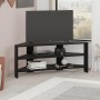 Έπιπλο τηλεόρασης γωνιακό Thales Megapap χρώμα black wood 110x36x45εκ.