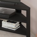 Έπιπλο τηλεόρασης γωνιακό Thales Megapap χρώμα black wood 110x36x45εκ.