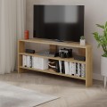 Thales Megapap corner melamine TV furniture in oak color 110x36x45cm.