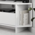 Έπιπλο τηλεόρασης γωνιακό Viva Megapap χρώμα λευκό 95,7x35,4x45εκ.