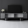 Έπιπλο τηλεόρασης Haven Megapap χρώμα ανθρακί 180x30x50εκ.