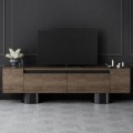 Έπιπλο τηλεόρασης Haven Megapap χρώμα καρυδί 180x30x50εκ.