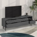 Έπιπλο τηλεόρασης Heaton Megapap χρώμα ανθρακί 144,6x35,6x48,4εκ.