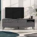 Έπιπλο τηλεόρασης Heaton Megapap χρώμα ανθρακί 144,6x35,6x48,4εκ.