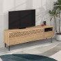 Έπιπλο τηλεόρασης Heaton Megapap χρώμα sapphire oak 144,6x35,6x48,4εκ.
