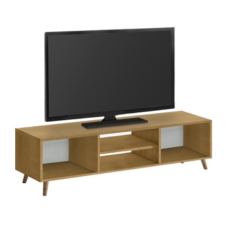 Loren Megapap melamine tv furniture in sapphire oak color 120x30x40cm.