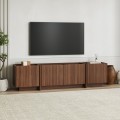Lowen Megapap melamine tv stand in walnut milano color 180x35x46.2cm.