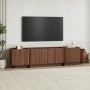 Lowen Megapap melamine tv stand in walnut milano color 180x35x46.2cm.