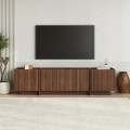 Lowen Megapap melamine tv stand in walnut milano color 180x35x46.2cm.