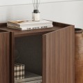 Lowen Megapap melamine tv stand in walnut milano color 180x35x46.2cm.