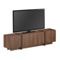 Lowen Megapap melamine tv stand in walnut milano color 180x35x46.2cm.