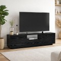 Έπιπλο τηλεόρασης Lumbera Megapap χρώμα sencron black 160x29,5x42εκ.
