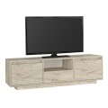 Έπιπλο τηλεόρασης Lumbera Megapap χρώμα travertine 160x29,5x42εκ.