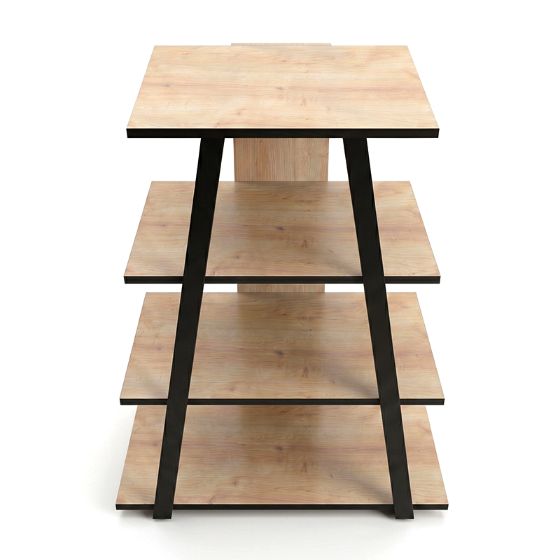 Lyno Megapap melamine TV stand in sapphire oak color 70.4x54x80cm.