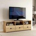 Έπιπλο τηλεόρασης Mahen Megapap χρώμα sapphire oak 140x35x49,8εκ.
