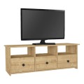 Έπιπλο τηλεόρασης Mahen Megapap χρώμα sapphire oak 140x35x49,8εκ.