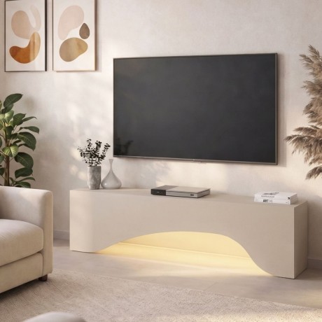 Mara Megapap melamine tv furniture in sandstone color 150x31.4x40cm.