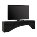Έπιπλο τηλεόρασης Mara Megapap με LED χρώμα sencron black 150x31,4x40εκ.