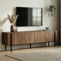 Nexus Megapap melamine TV stand in walnut color 180x30x45.5cm.