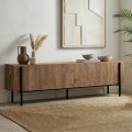 Nexus Megapap melamine TV stand in walnut color 180x30x45.5cm.