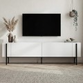 Έπιπλο τηλεόρασης Nexus Megapap χρώμα λευκό 180x30x45,5εκ.