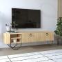 Έπιπλο τηλεόρασης Norfolk Megapap χρώμα sapphire oak 151x35x43εκ.