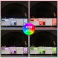 Norm Megapap melamine TV stand with Rgb Led  in white - gold color 180x32x55cm.