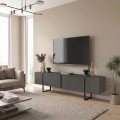 Έπιπλο τηλεόρασης Orontes Megapap χρώμα ανθρακί 180x29,6x50εκ.