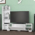 Έπιπλο τηλεόρασης Pera Megapap χρώμα λευκό 160x29,5x120εκ.