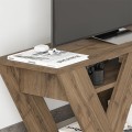 Pipralla Megapap melamine TV stand in light walnut color 110x30x40cm.