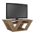 Pipralla Megapap melamine TV stand in light walnut color 110x30x40cm.