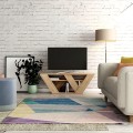 Έπιπλο τηλεόρασης Pipralla Megapap χρώμα φυσικό οξιάς 110x30x40εκ.
