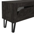 Έπιπλο τηλεόρασης Taragona Megapap χρώμα μαύρο rebab 180x29,5x55εκ.