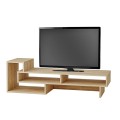 Tetra Megapap melamine TV stand in oak color 136,7x40x42cm.