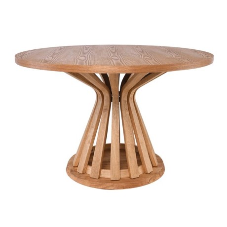 FABIO Round Dining Table D120cm Natural