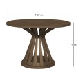 FABIO Round Dining Table D120cm Walnut