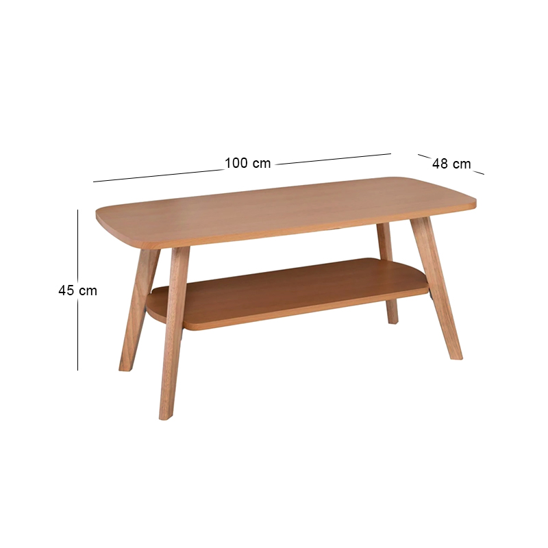 FINI Coffee Table 100x48x45cm Natural