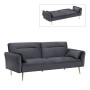 FLICK Sofa-Bed 3-Seater / Velure Grey Fabric