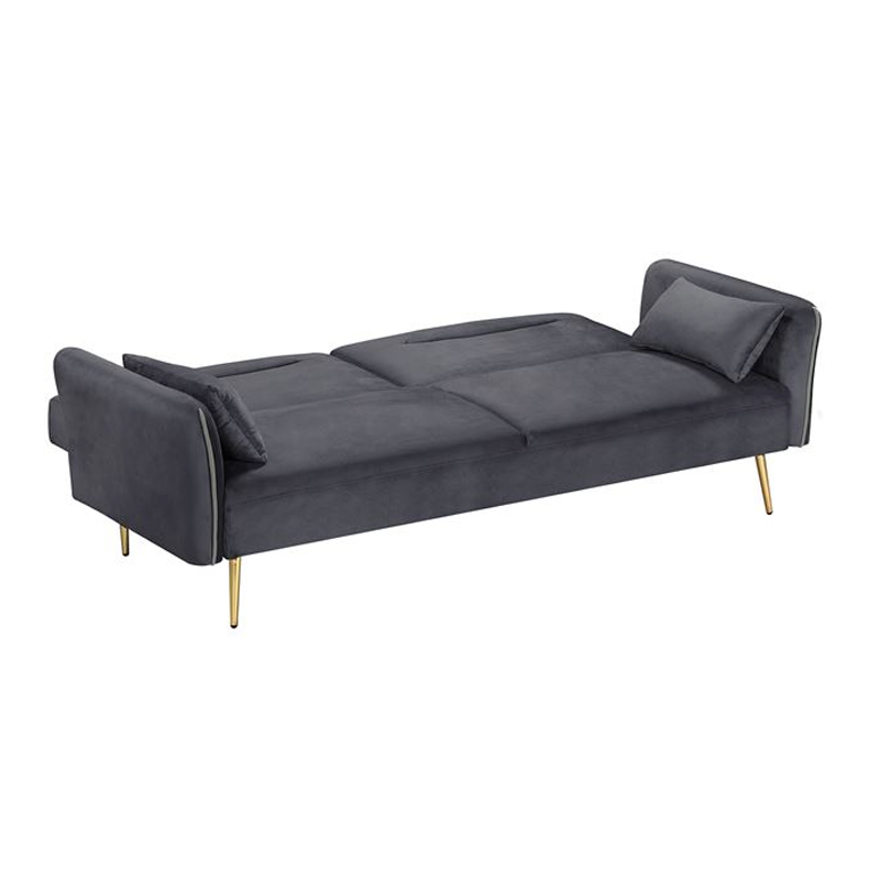 FLICK Sofa-Bed 3-Seater / Velure Grey Fabric