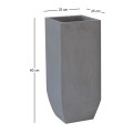 FLOWER POT-1 Cement Grey 25x25x60cm